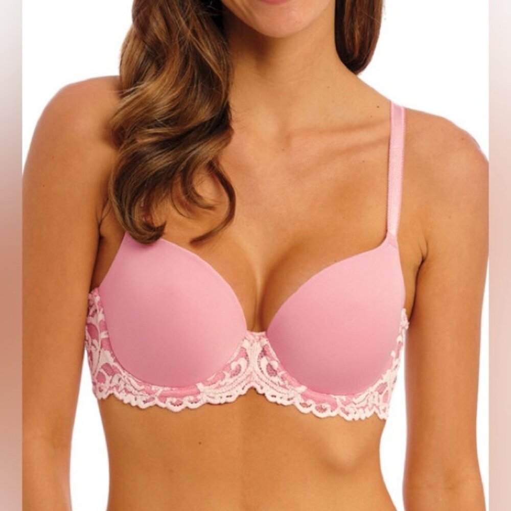 Wacoal INSTANT ICON Contour Bra NEW Bridal Rose in "Crystal Pink" | Size 36DDD
